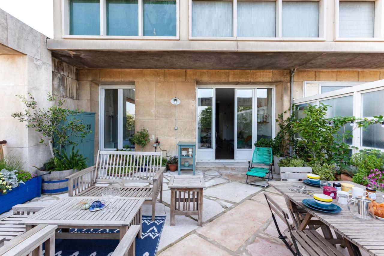 Terrasse Fadoli - Grande Terrasse Avec Vue Mer Et Cathedrale Marseilles Exterior foto