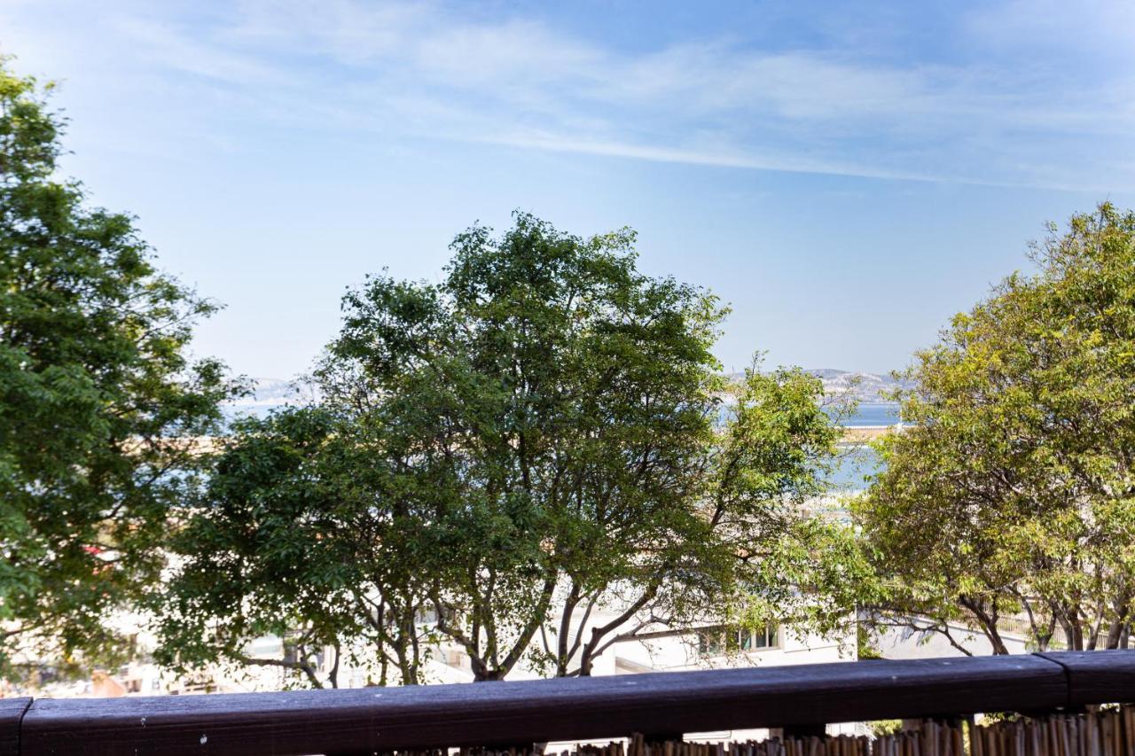 Terrasse Fadoli - Grande Terrasse Avec Vue Mer Et Cathedrale Marseilles Exterior foto