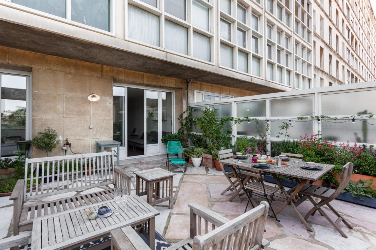 Terrasse Fadoli - Grande Terrasse Avec Vue Mer Et Cathedrale Marseilles Exterior foto